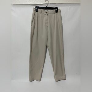 LL Bean Pants Womens 10 Khaki Bayside Twill Original Fit Wrinkle Resistant